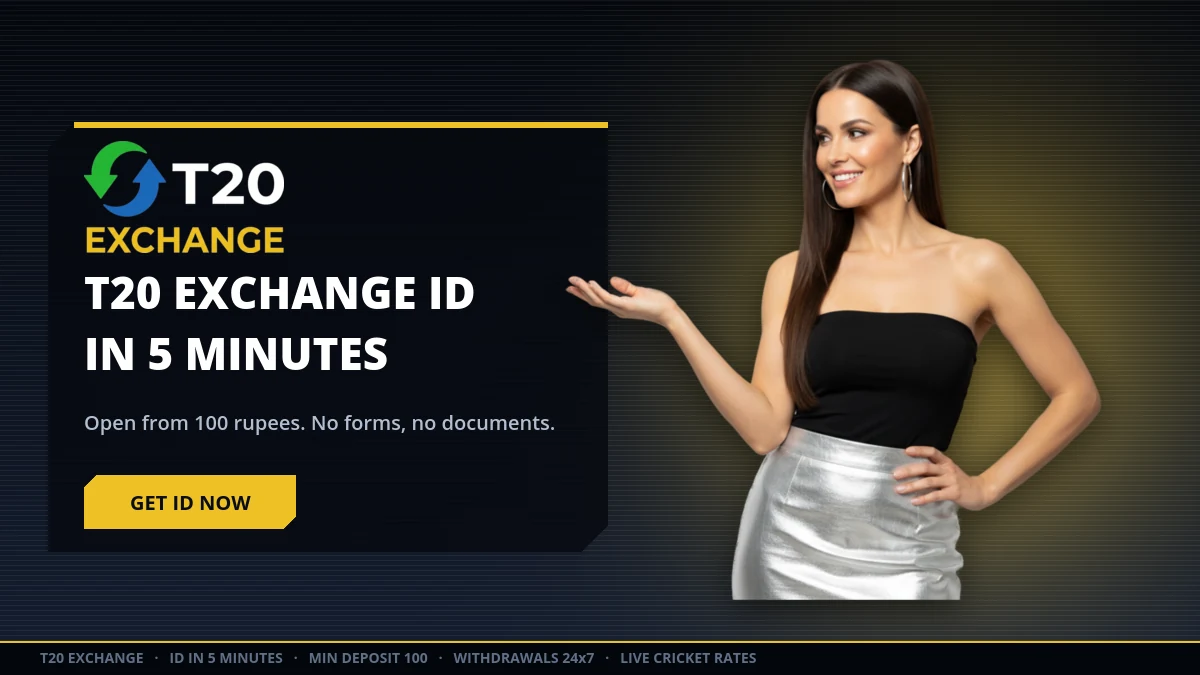 T20 Exchange ID delivered in five minutes with UPI deposit from 100 rupees